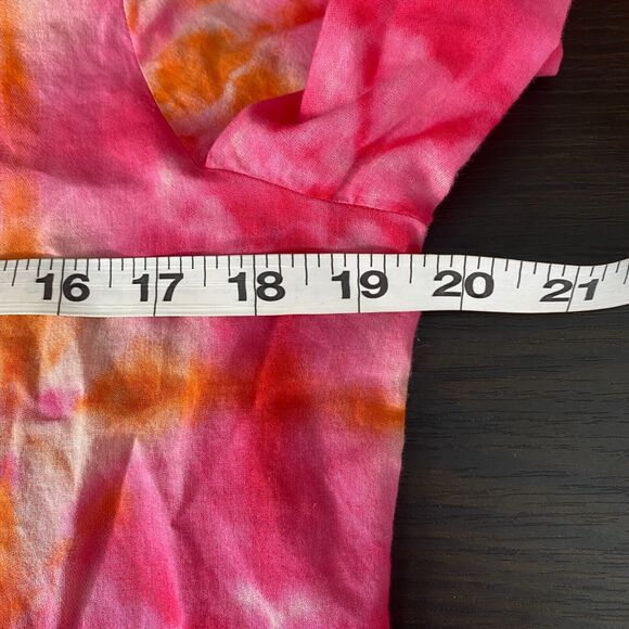 J Jill Top Women Medium Tie Dye Beaded Embroidered Shirt Blouse Bright Colorful - Picture 10 of 11